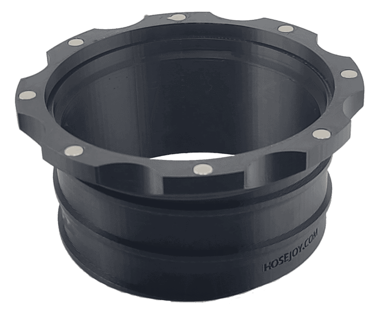 Dust collection system adapter for improved fit and seal in woodworking setups.