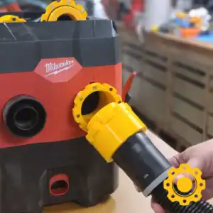 Magnetic Adapter for Milwaukee 1-7/8" & 2-1/2" Vacuum Hose — Male, Vacuum End