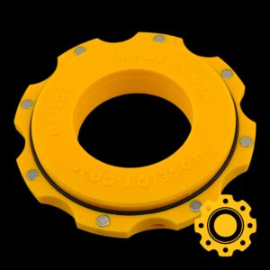 Magnetic Dust Collector Size-Down Adapter To Connect 4" & 2-1/2"  Vacuum Hose